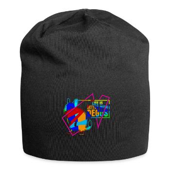 Degu Deguspruch Degus - Jersey-Beanie - Schwarz - Vorne