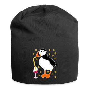Puffin Alkohol Cocktail Puffins - Jersey-Beanie - Schwarz - Vorne