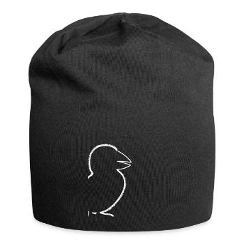 Puffin Umriss Papageientaucher Puffins - Jersey-Beanie - Schwarz - Vorne