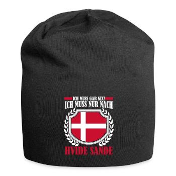 Hvide Sande Spruch Ringkøbing Fjord - Jersey-Beanie - Schwarz - Vorne