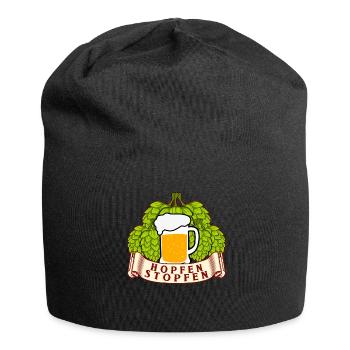 Bierbrauer Brauerei Hopfenstopfen Bier - Jersey-Beanie - Schwarz - Vorne