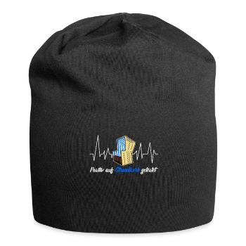 Strandkorb Ostsee Nordsee Urlaub - Jersey-Beanie - Schwarz - Vorne