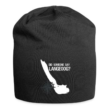 Langeoog lustig - Jersey-Beanie - Schwarz - Vorne
