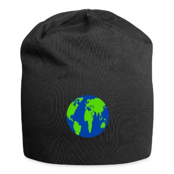 Klimaschutz Unsere Mudda Klimawandel - Jersey-Beanie - Schwarz - Vorne