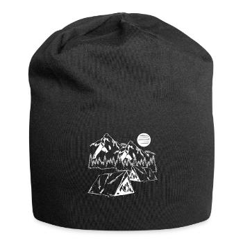 Mountain Sports Alps Mountains Hiking Climbing - Jersey Beanie - black - Front