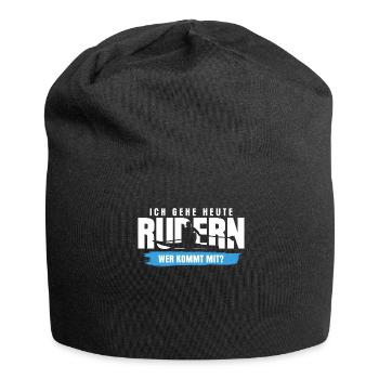 Rudern Kanu Kajak Ruderer Rudersport - Jersey-Beanie - Schwarz - Vorne