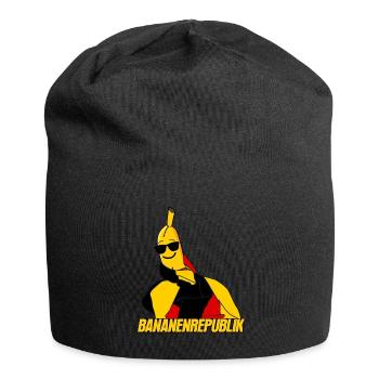 Deutschland Banane Bananenrepublik - Jersey-Beanie - Schwarz - Vorne