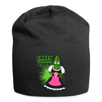 Gurken Dirndl Gurke - Jersey-Beanie - Schwarz - Vorne