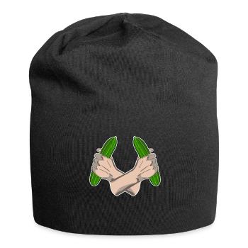 Gurke Gemüsegärtner Gurken - Jersey-Beanie - Schwarz - Vorne