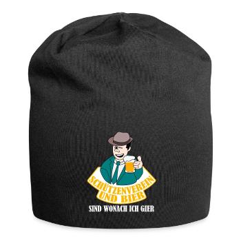 Schützenkönig Bier Schützenfest - Jersey-Beanie - Schwarz - Vorne