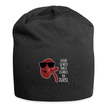 Dialyse Niere Dialyseklinik - Jersey-Beanie - Schwarz - Vorne