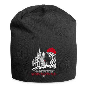 Schwarzwald Bollenhut Witz Schwarzwälder - Jersey-Beanie - Schwarz - Vorne
