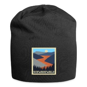 Schwarzwald Urlaub Schwarzwälder - Jersey-Beanie - Schwarz - Vorne