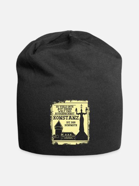 Bodensee Konstanzer Konstanz - Jersey-Beanie - Schwarz