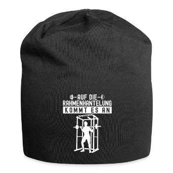 Bodybuilder Strongman Gym Bodybuilding - Jersey-Beanie - Schwarz - Vorne