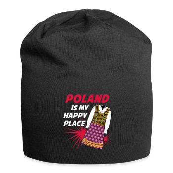 Pologne Pole Costume Polonais - Bonnet en jersey - noir - Devant