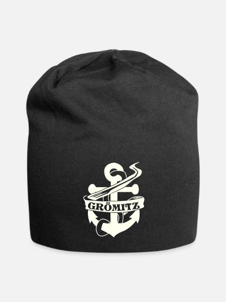Grömitz Anker - Jersey-Beanie - Schwarz