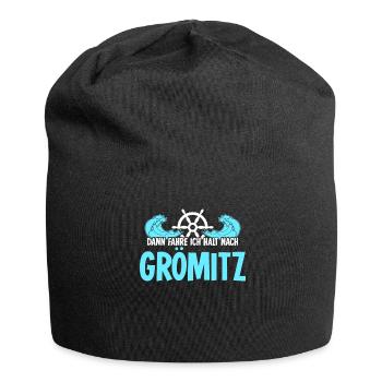 Grömitz Urlaub - Jersey-Beanie - Schwarz - Vorne