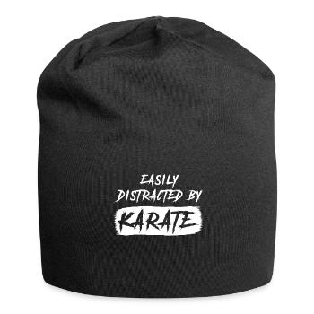 Karate Kung Fu Kampfsport - Jersey-Beanie - Schwarz - Vorne