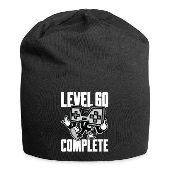 Level 60 Complete Birthday Gift 60 Years - Jersey Beanie - black - Front