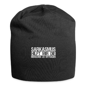 Sarkasmus Ironie lustiger Spruch - Jersey-Beanie - Schwarz - Vorne