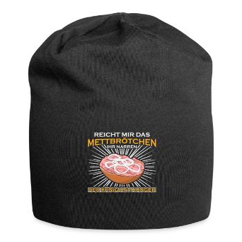 Mettbrötchen Mettfleisch Mettigel Mett - Jersey-Beanie - Schwarz - Vorne