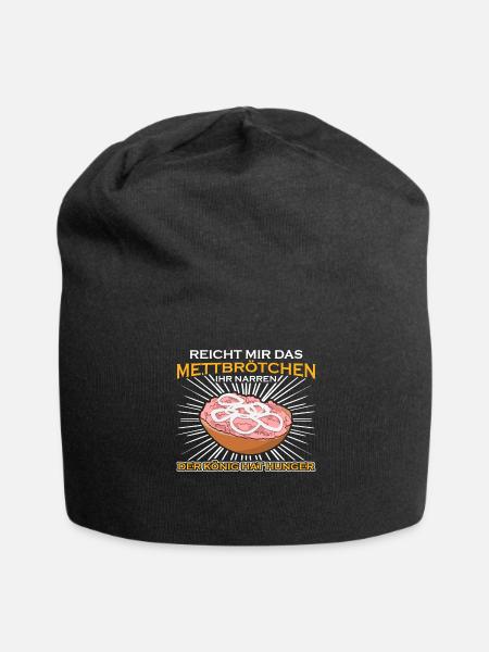 Mettbrötchen Mettfleisch Mettigel Mett - Jersey-Beanie - Schwarz