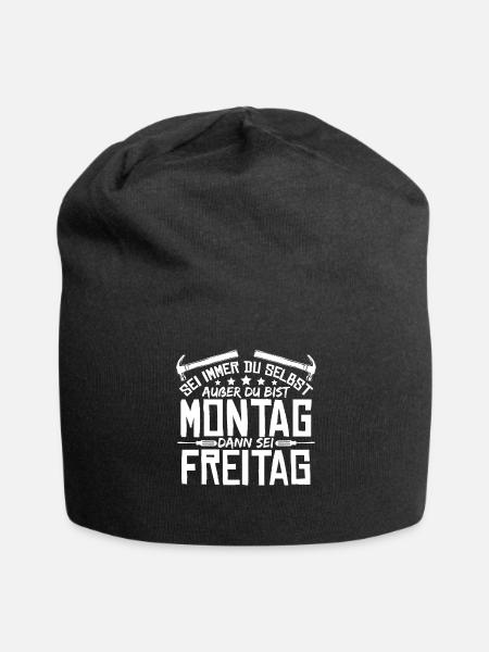 Handwerker Werkstatt Handwerk - Jersey-Beanie - Schwarz