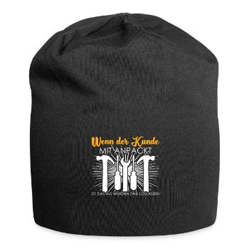 Handwerker Werkstatt Werkzeug Handwerk - Jersey-Beanie - Schwarz - Vorne