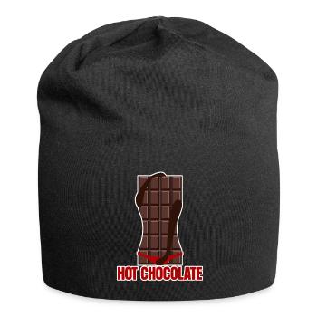 Schokolade Chocolat Chaud - Bonnet en jersey - noir - Devant