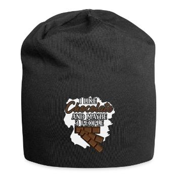 Jogue au chocolat Chocolat au lait - Bonnet en jersey - noir - Devant