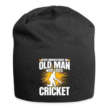 Cricket Cricketspieler Cricketmannschaft - Jersey-Beanie - Schwarz - Vorne