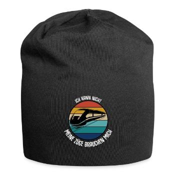 Fahrdienstleiter Spruch Züge Zugführer - Jersey-Beanie - Schwarz - Vorne