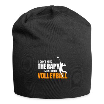 Volleyball Therapy Volleyballspieler - Jersey-Beanie - Schwarz - Vorne