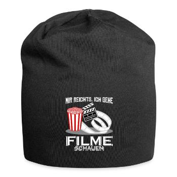 Heimkino Filme Filmabend Kinofilme Kino - Jersey-Beanie - Schwarz - Vorne