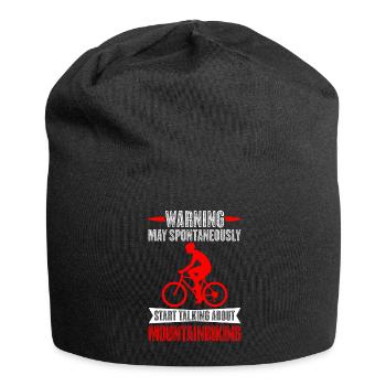 VTT de descente vététistes - Bonnet en jersey - noir - Devant