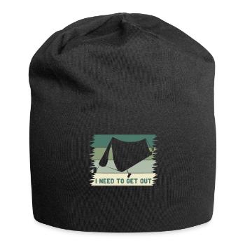 Camping Camping Outdoor Camping Tent - Jersey Beanie - black - Front
