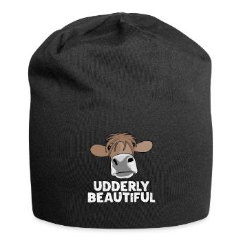Cow Farmer Farm Cows - Jersey Beanie - black - Front