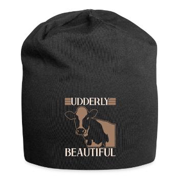Cow Farmer Calf Farm Cows - Jersey Beanie - black - Front