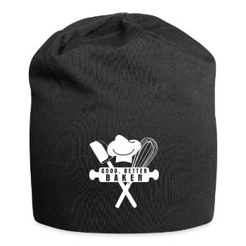 Bäcker Bäckerei Backen - Jersey-Beanie - Schwarz - Vorne