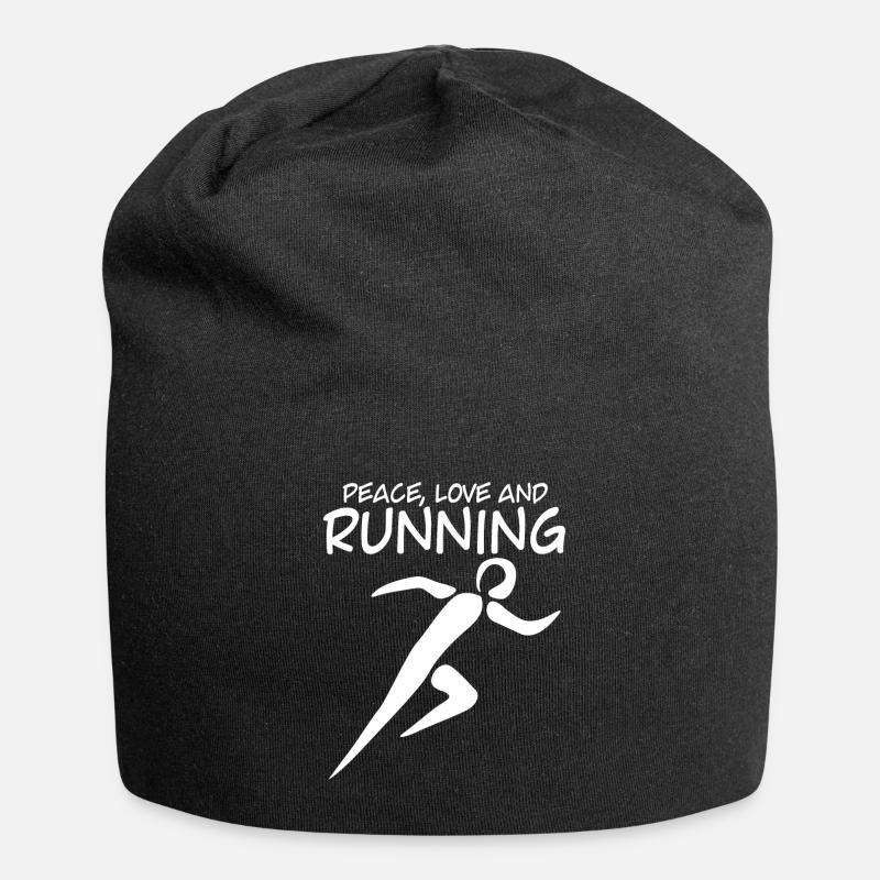 Course à pied marathon de jogging - Bonnet en jersey - noir