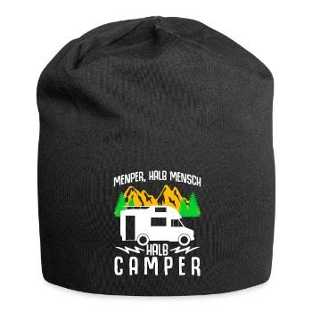 Wohnmobil Witz Camping Camper Wohnmobile - Jersey-Beanie - Schwarz - Vorne