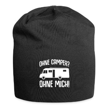 Motorhome Camping Holiday Motorhomes - Jersey Beanie - black - Front