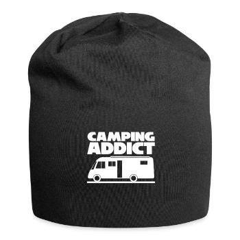 Motorhome Motorhome Camping Camper - Jersey Beanie - black - Front