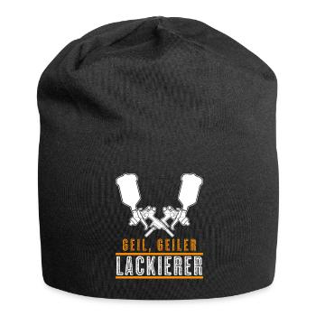 Lackierer Lackierermeister Autolackierer - Jersey-Beanie - Schwarz - Vorne