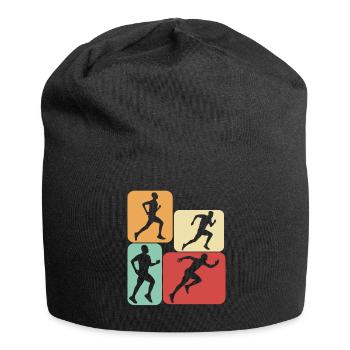 Runner Retro Running Running - Bonnet en jersey - noir - Devant