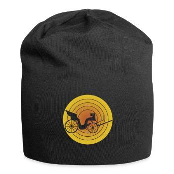 Carriage Horse-drawn carriage Carriage - Jersey Beanie - black - Front
