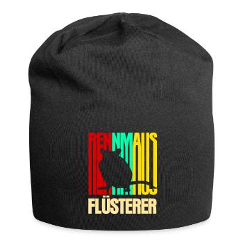 Rennmaus Flüsterer - Jersey-Beanie - Schwarz - Vorne
