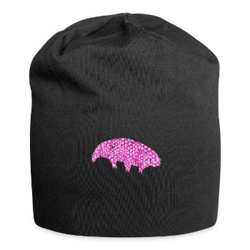 Tardigrade Bärtierchen Wasserbär - Jersey-Beanie - Schwarz - Vorne