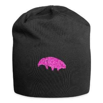 Tardigrade Wasserbär Herzen Bärtierchen - Jersey-Beanie - Schwarz - Vorne